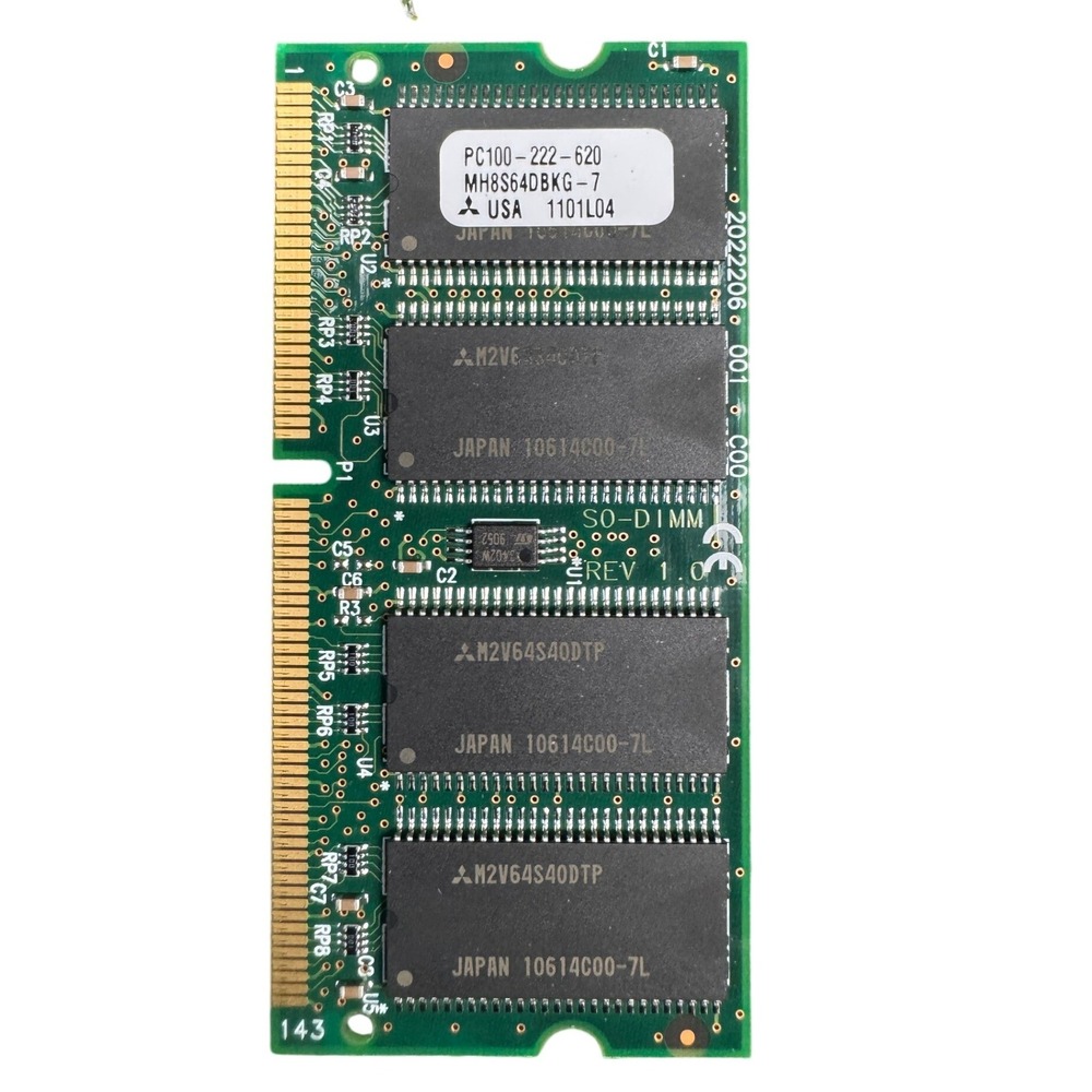 Mitsubishi 64MB PC100 SDRAM Laptop Memory SO DIMM MH8S64DBKG-7 RAM Module